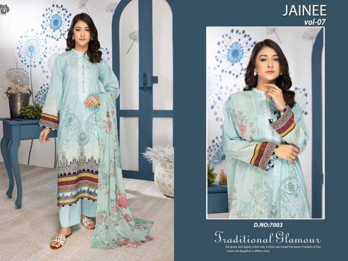 Jainee Vol 7 By Agha Noor Cotton Dress Material Catalog